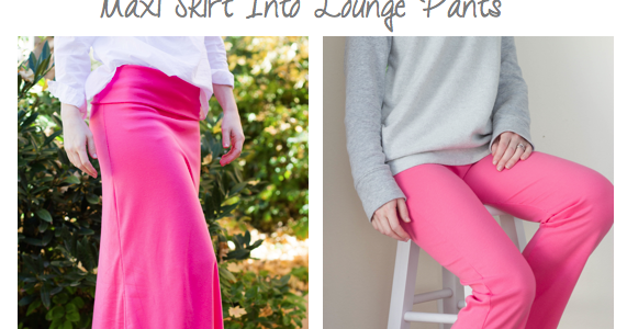 Convert culottes to skirt top